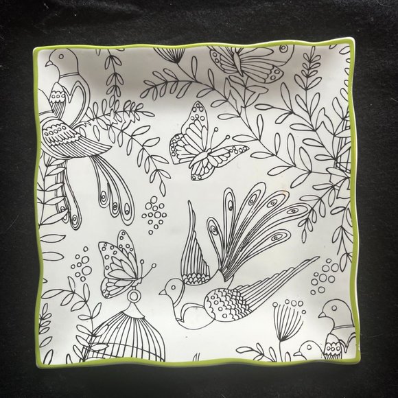 Cynthia Rowley New York Four (4) Decorative Luncheon Plates 8” x 8” - Picture 3 of 5